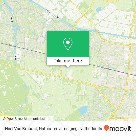 Hart Van Brabant, Naturistenvereniging kaart