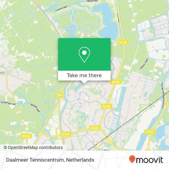 Daalmeer Tenniscentrum kaart