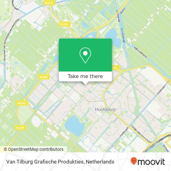 Van Tilburg Grafische Produkties kaart