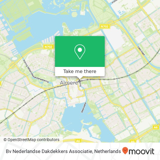 Bv Nederlandse Dakdekkers Associatie kaart