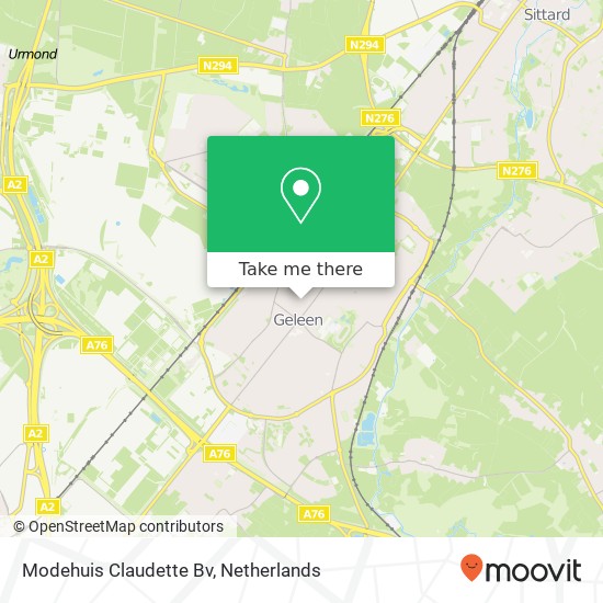 Modehuis Claudette Bv kaart