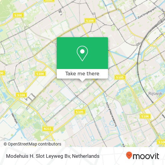 Modehuis H. Slot Leyweg Bv kaart