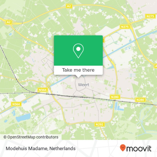 Modehuis Madame kaart