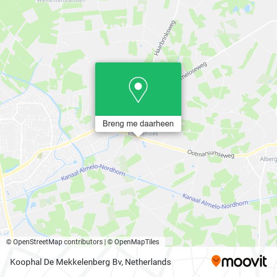 Koophal De Mekkelenberg Bv kaart