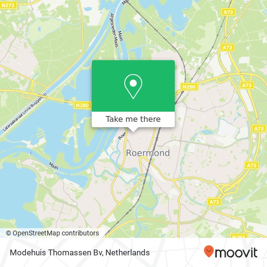 Modehuis Thomassen Bv kaart