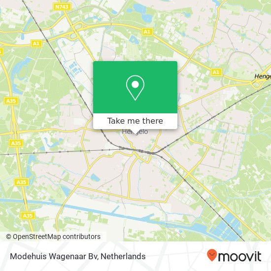 Modehuis Wagenaar Bv kaart