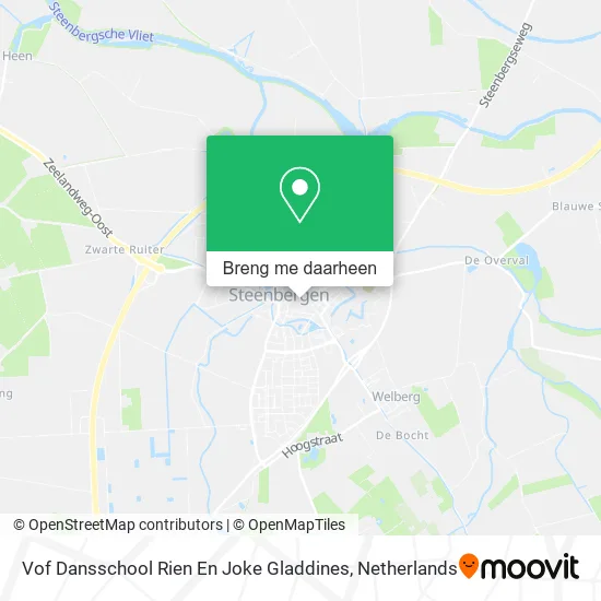Vof Dansschool Rien En Joke Gladdines kaart