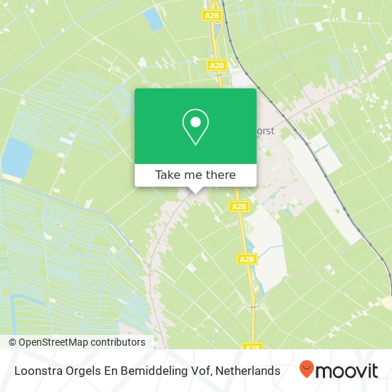 Loonstra Orgels En Bemiddeling Vof kaart