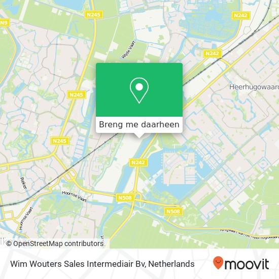 Wim Wouters Sales Intermediair Bv kaart