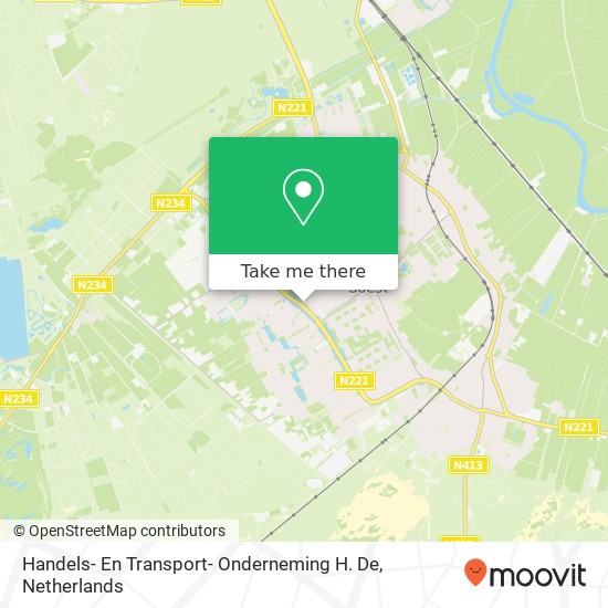 Handels- En Transport- Onderneming H. De kaart