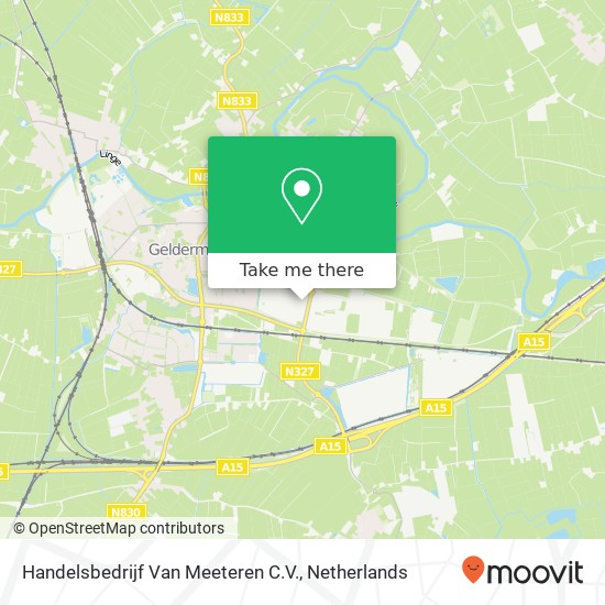 Handelsbedrijf Van Meeteren C.V. kaart