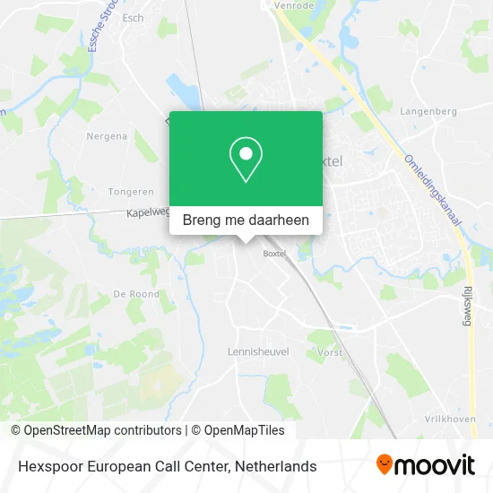 Hexspoor European Call Center kaart