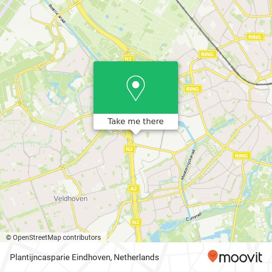 Plantijncasparie Eindhoven kaart