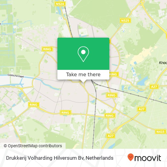 Drukkerij Volharding Hilversum Bv kaart