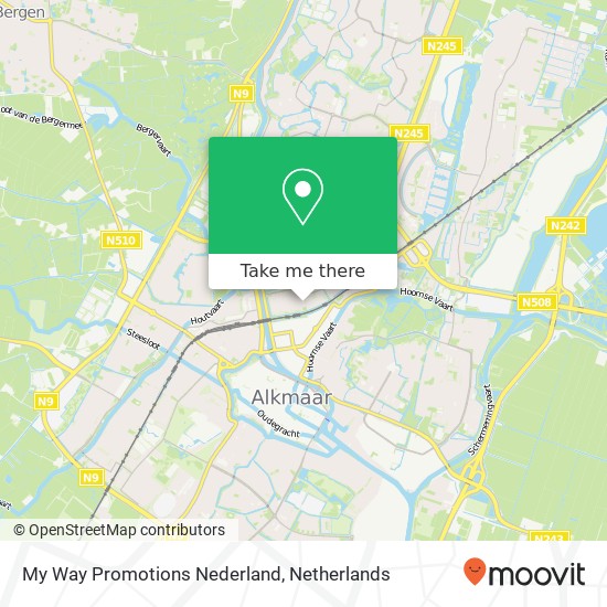 My Way Promotions Nederland kaart