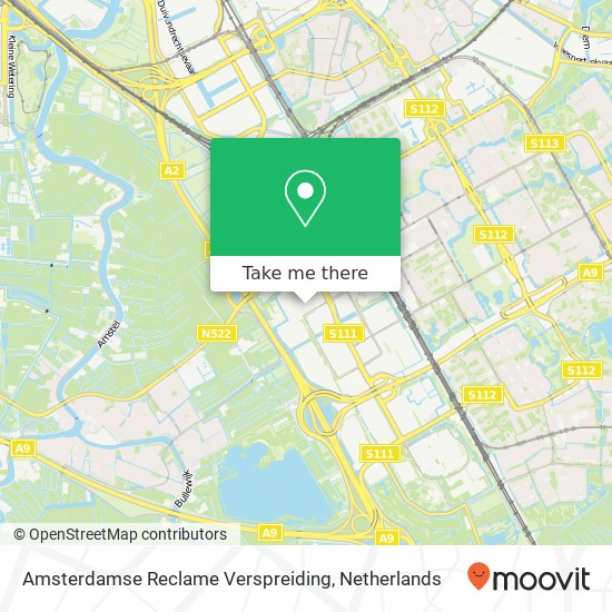 Amsterdamse Reclame Verspreiding kaart