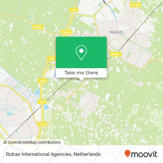 Robas International Agencies kaart