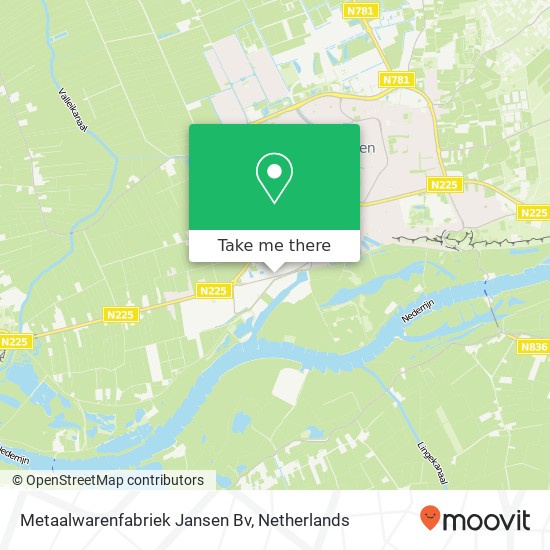 Metaalwarenfabriek Jansen Bv kaart