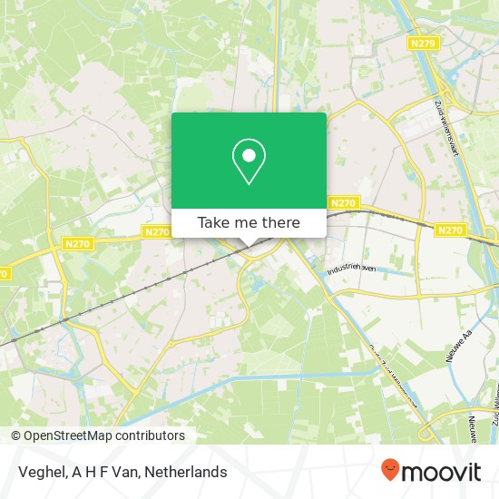 Veghel, A H F Van kaart