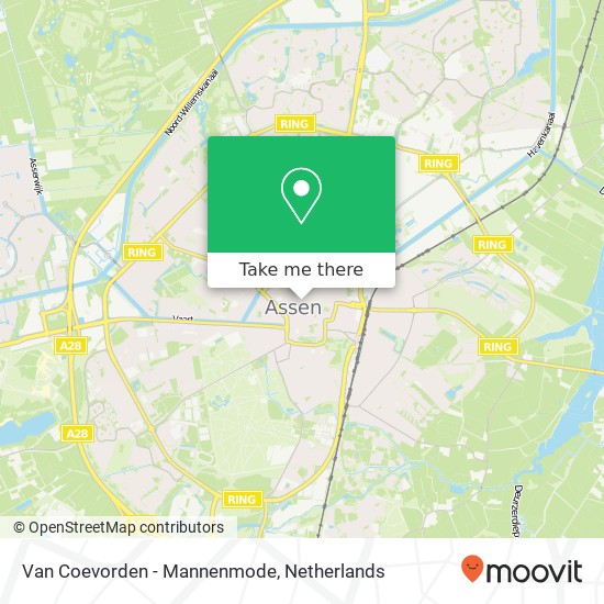 Van Coevorden - Mannenmode kaart