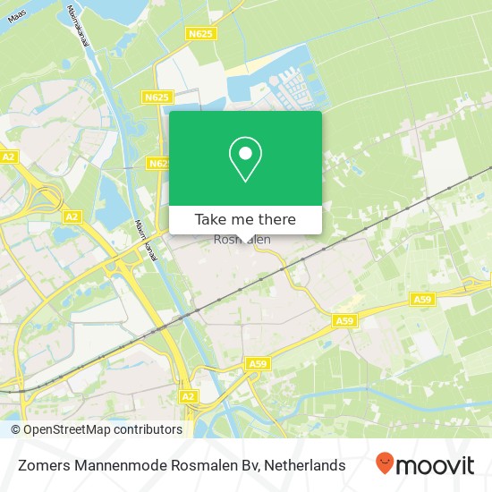 Zomers Mannenmode Rosmalen Bv kaart