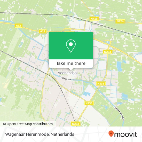 Wagenaar Herenmode kaart