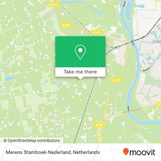 Merens Stamboek-Nederland kaart