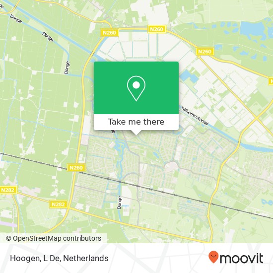 Hoogen, L De kaart