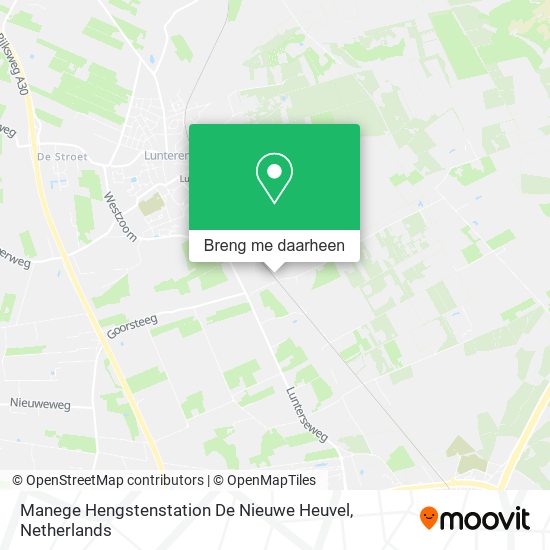 Manege Hengstenstation De Nieuwe Heuvel kaart