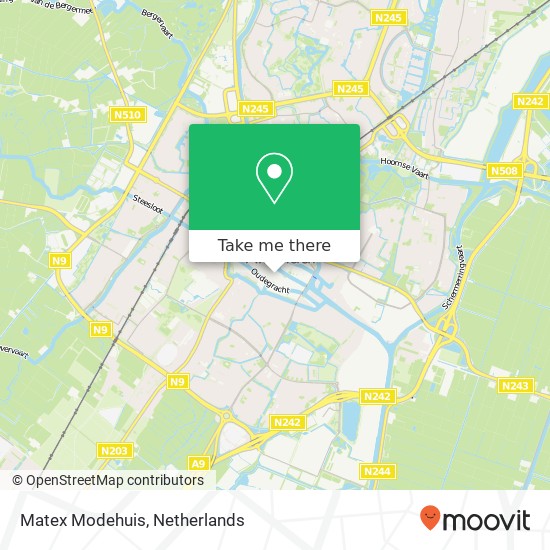 Matex Modehuis kaart