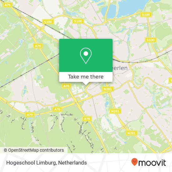 Hogeschool Limburg kaart