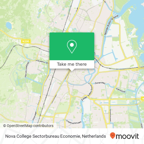 Nova College Sectorbureau Economie kaart