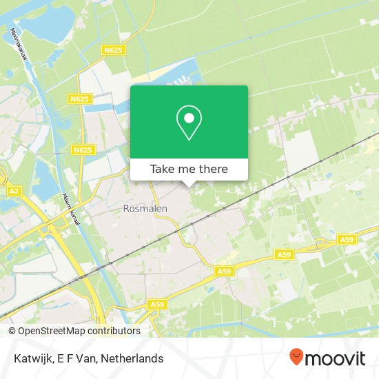 Katwijk, E F Van kaart