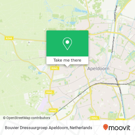 Bouvier Dressuurgroep Apeldoorn kaart