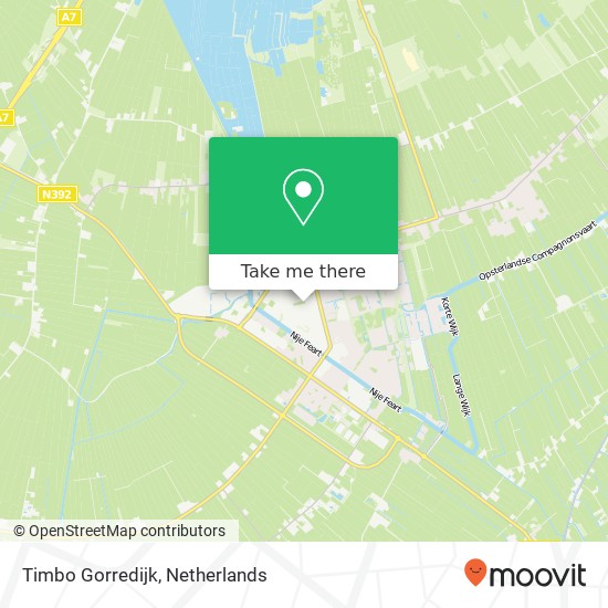 Timbo Gorredijk kaart