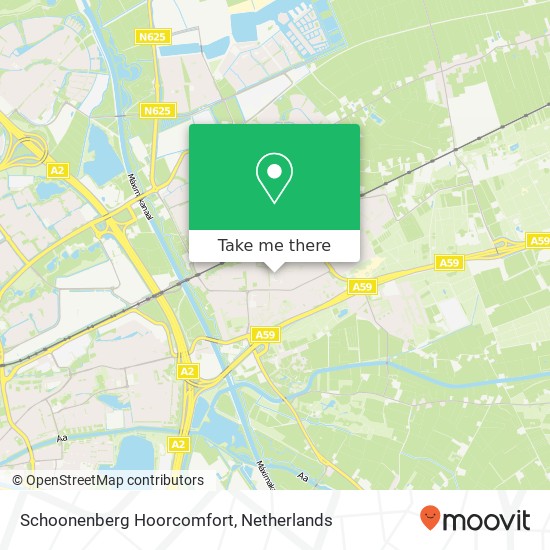 Schoonenberg Hoorcomfort kaart