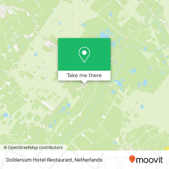 Doldersum Hotel-Restaurant kaart