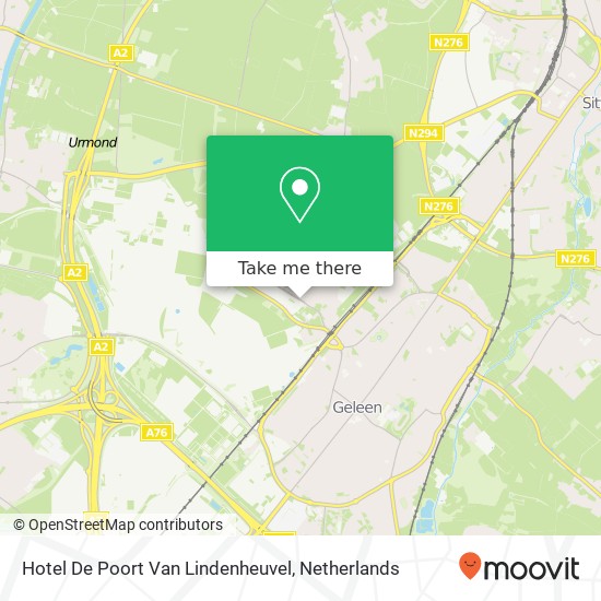 Hotel De Poort Van Lindenheuvel kaart