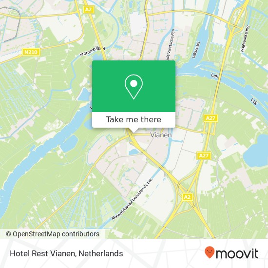 Hotel Rest Vianen kaart