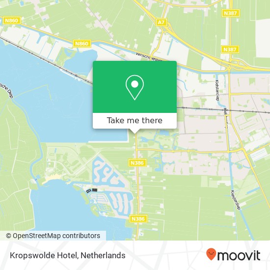 Kropswolde Hotel kaart