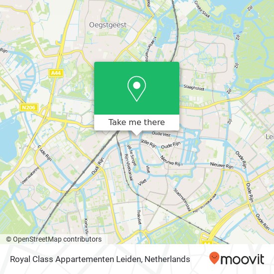 Royal Class Appartementen Leiden kaart