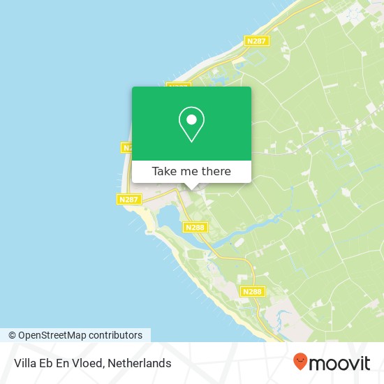 Villa Eb En Vloed kaart