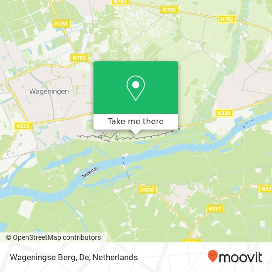 Wageningse Berg, De kaart