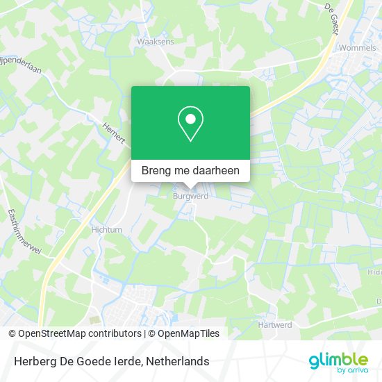 Herberg De Goede Ierde kaart