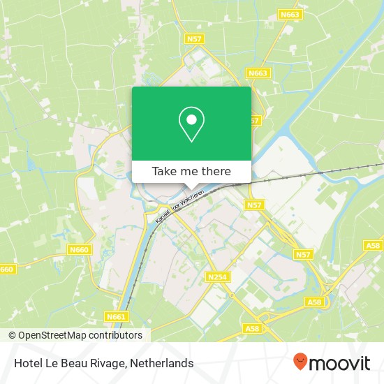 Hotel Le Beau Rivage kaart
