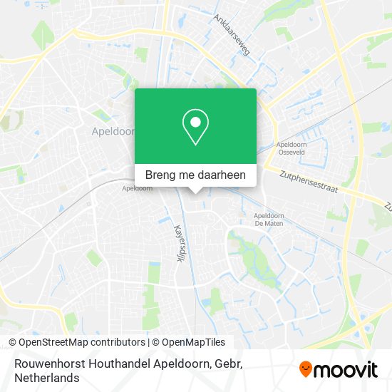 Rouwenhorst Houthandel Apeldoorn, Gebr kaart