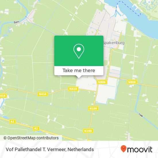 Vof Pallethandel T. Vermeer kaart