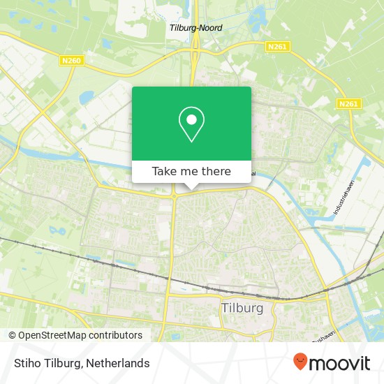 Stiho Tilburg kaart