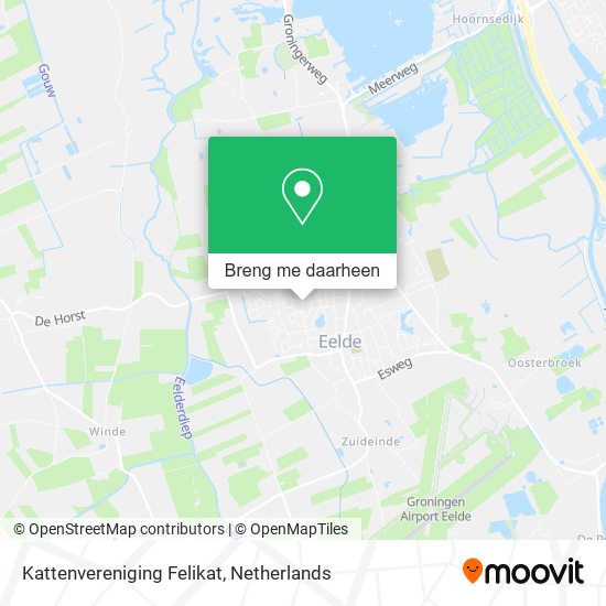 Kattenvereniging Felikat kaart