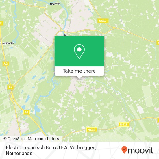 Electro Technisch Buro J.F.A. Verbruggen kaart